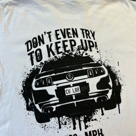 Vintage Don’t Even Try To Keep Up Car T-shirt Large - Picture 5 of 5